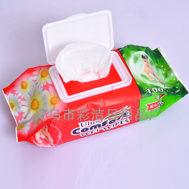 New Packaging Baby Cleansing Wipe Wet Tissue Baby Wet Paper Extraction 80 Pumping Factory in Stock Wholesale