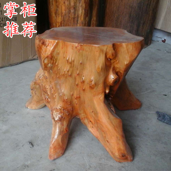 根雕凳子实木墩子树墩原木树桩木头凳木桩树根底座茶几凳坐墩花架