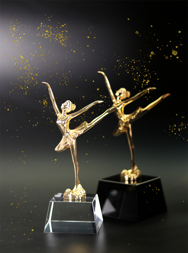 舞蹈奖杯跳舞培训奖品舞动人生纪念品活动用品学员跳舞小金人