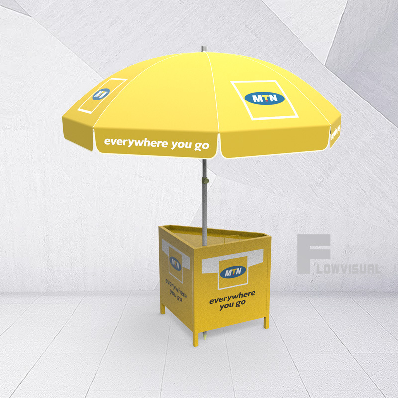 室外移动店铺展架金属折叠咨询台促销台展示台