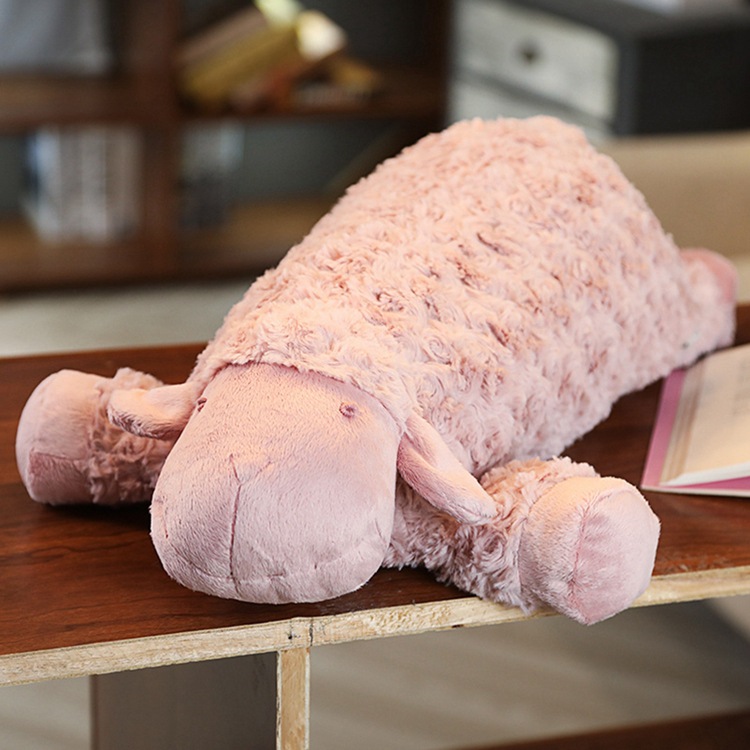 热卖批发情人节温馨粉色羊公仔毛绒玩具公仔玩偶可加工定制招代理