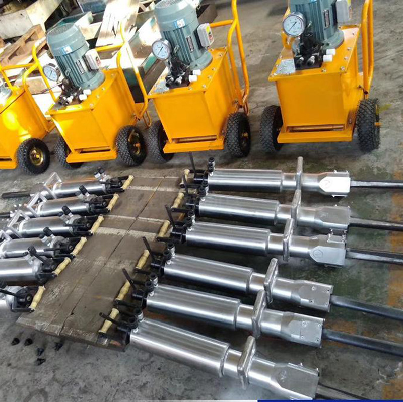 花岗岩矿山开采劈石机大功率液压岩石劈裂机 电动液压劈裂器