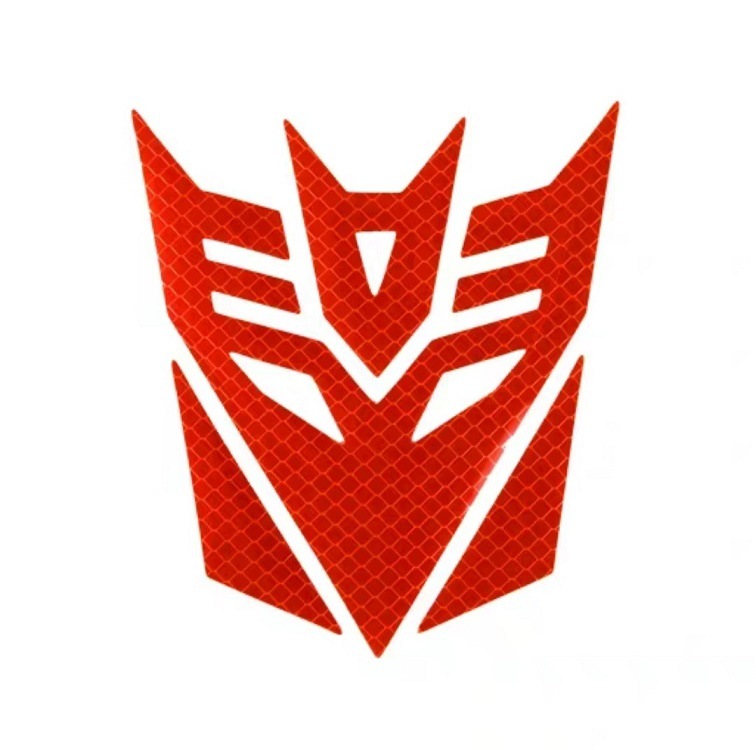 汽车装饰反光贴 变形金刚面具反光车贴划痕遮挡反光装饰个性贴纸