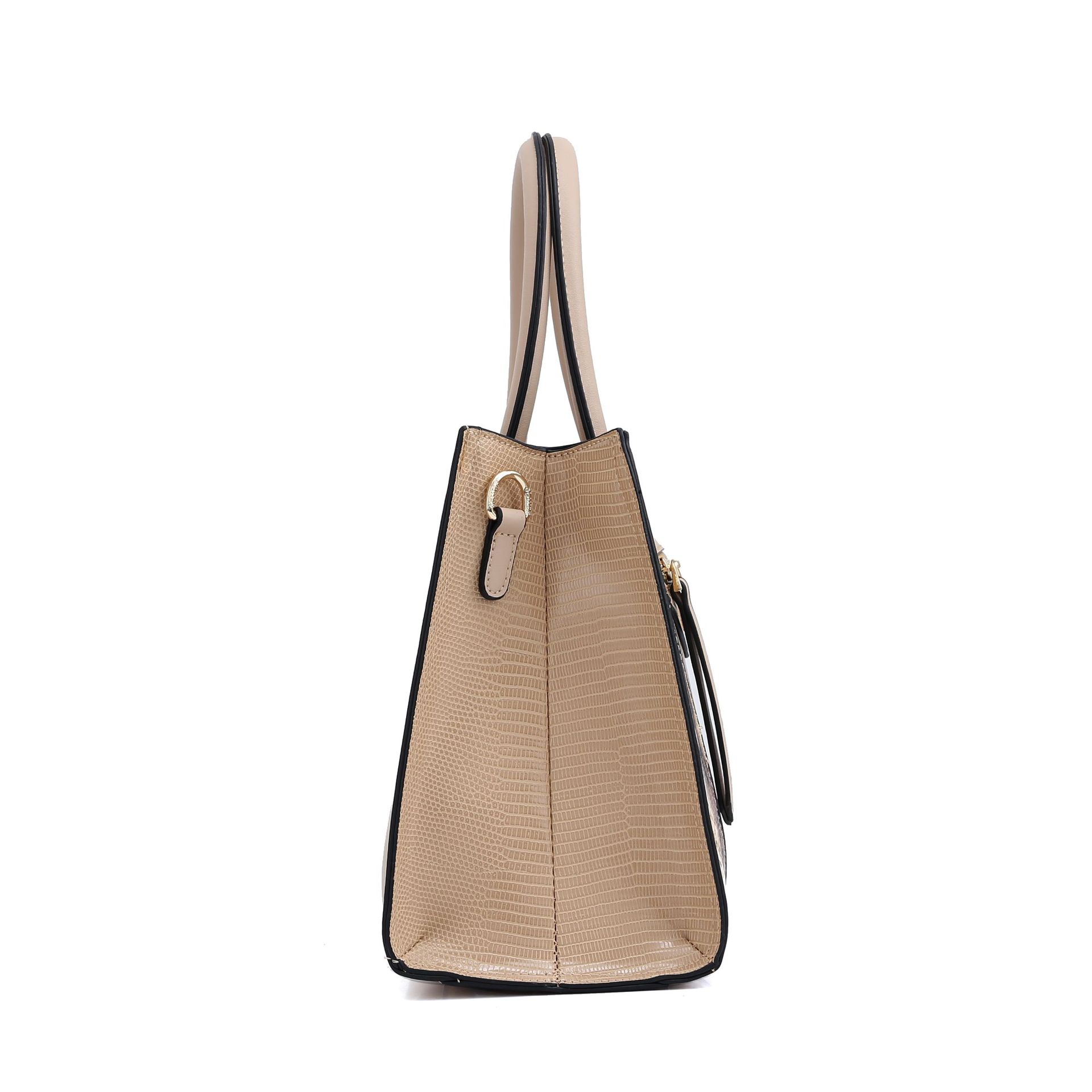 2020新款女包撞色拼接手提包欧美风蛇纹单肩斜挎包大容量百搭包包