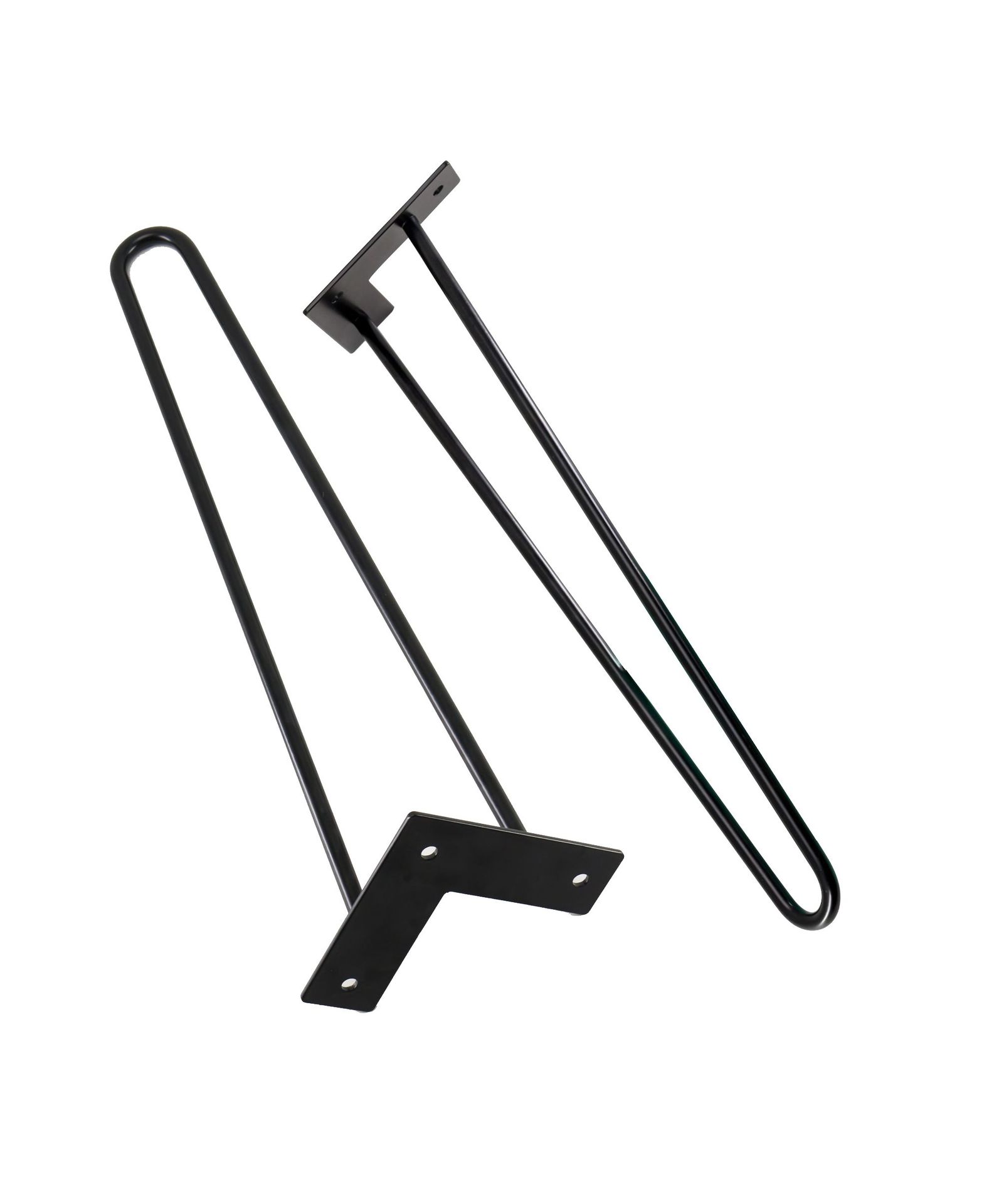 跨境专供发夹桌腿 简易桌子支架实心家具桌腿 铁线脚 u型铁艺桌脚