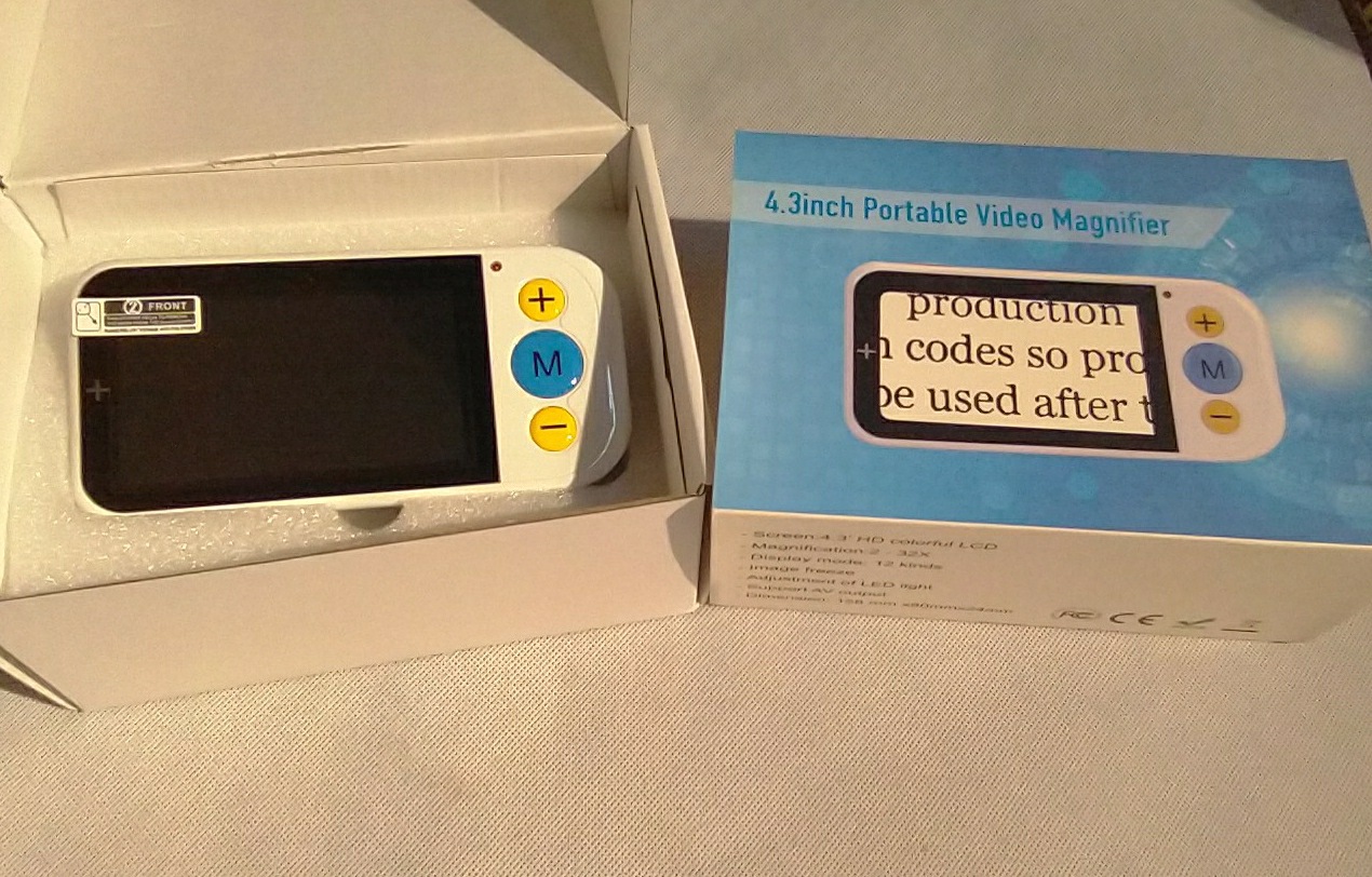 43英寸高清彩色液晶宽屏手持电子助视器老人低视力人群阅读辅助