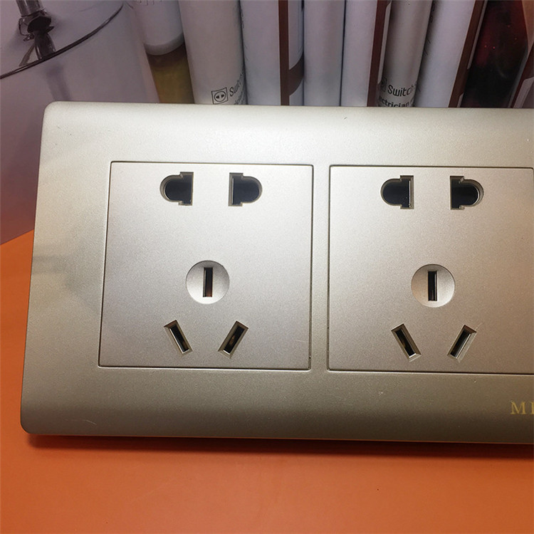 墙壁插座厂家直供 146十孔插座 暗装家用开关插座 多孔电源插座