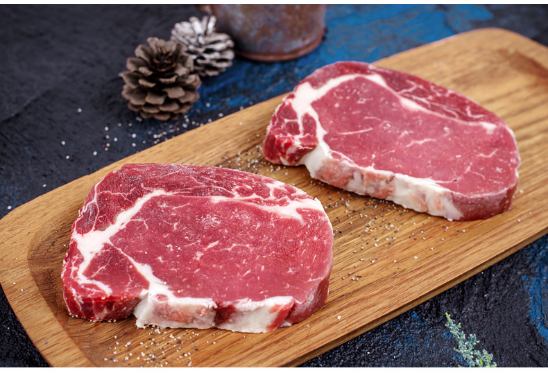 澳洲草饲谷饲眼肉西冷板腱牛排非腌制进口牛肉3.0kg整条代切原肉