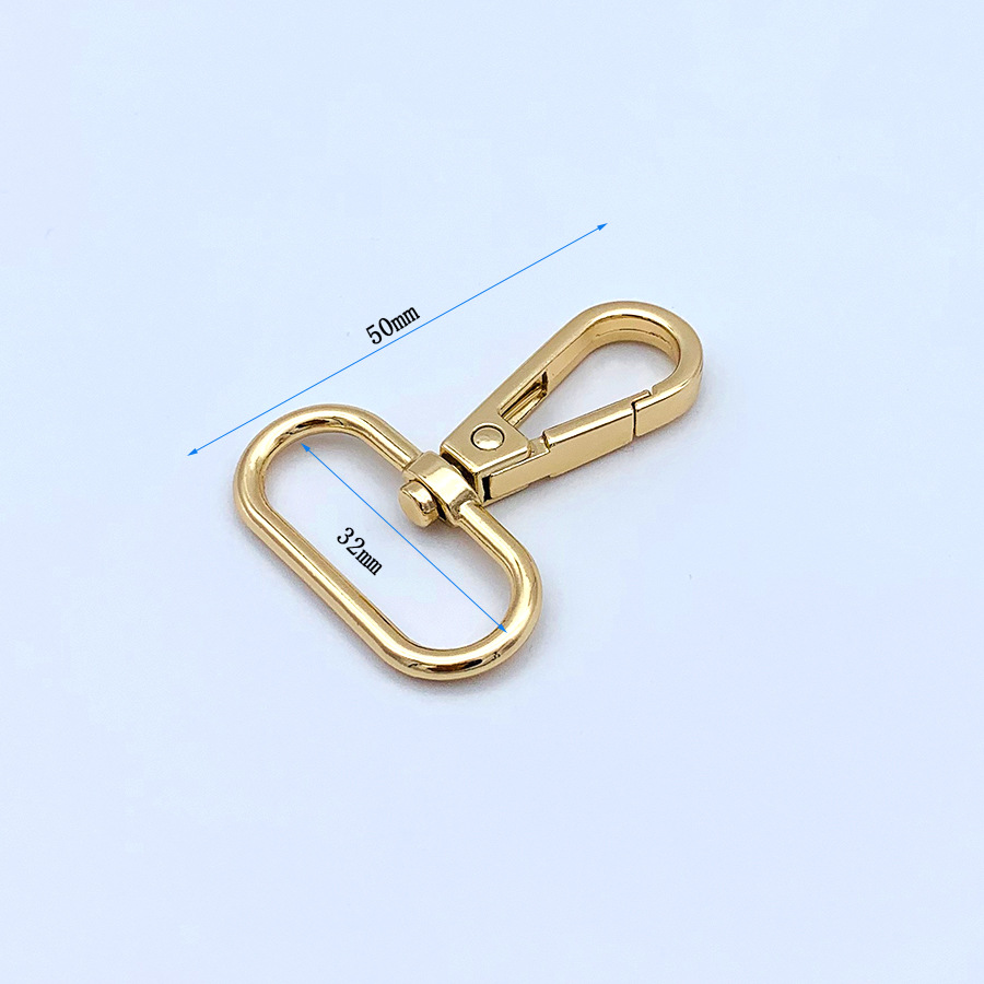 Factory Direct Sales Hot Sale Women's Bag Hardware Accessories Hook Buckle Luggage Buckle Metal Small Buckle Snap Hook Keychain