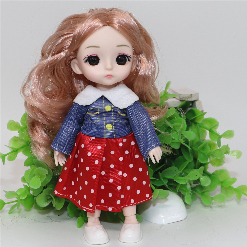 17厘米芭芘娃娃奶牛兔子动物婚纱礼服洋娃娃女孩换装玩具衣服学生