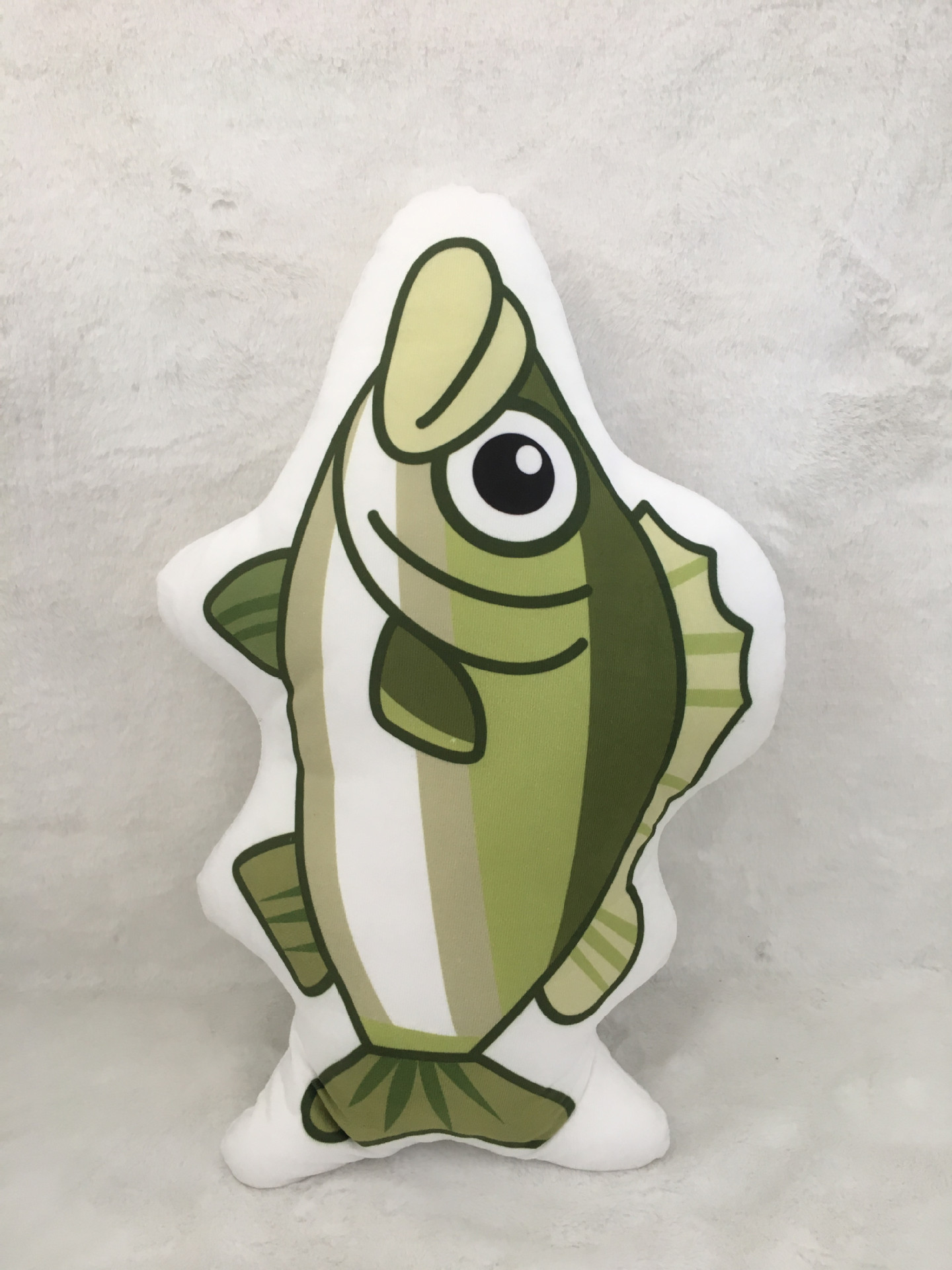 现货动物森友会周边叶子大头菜鲈鱼钱袋抱枕靠垫毛绒玩具定制批发