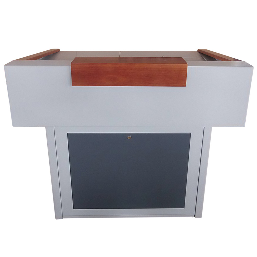 学校多媒体讲台钢制多功能培训室阶梯教室教师台老师讲台