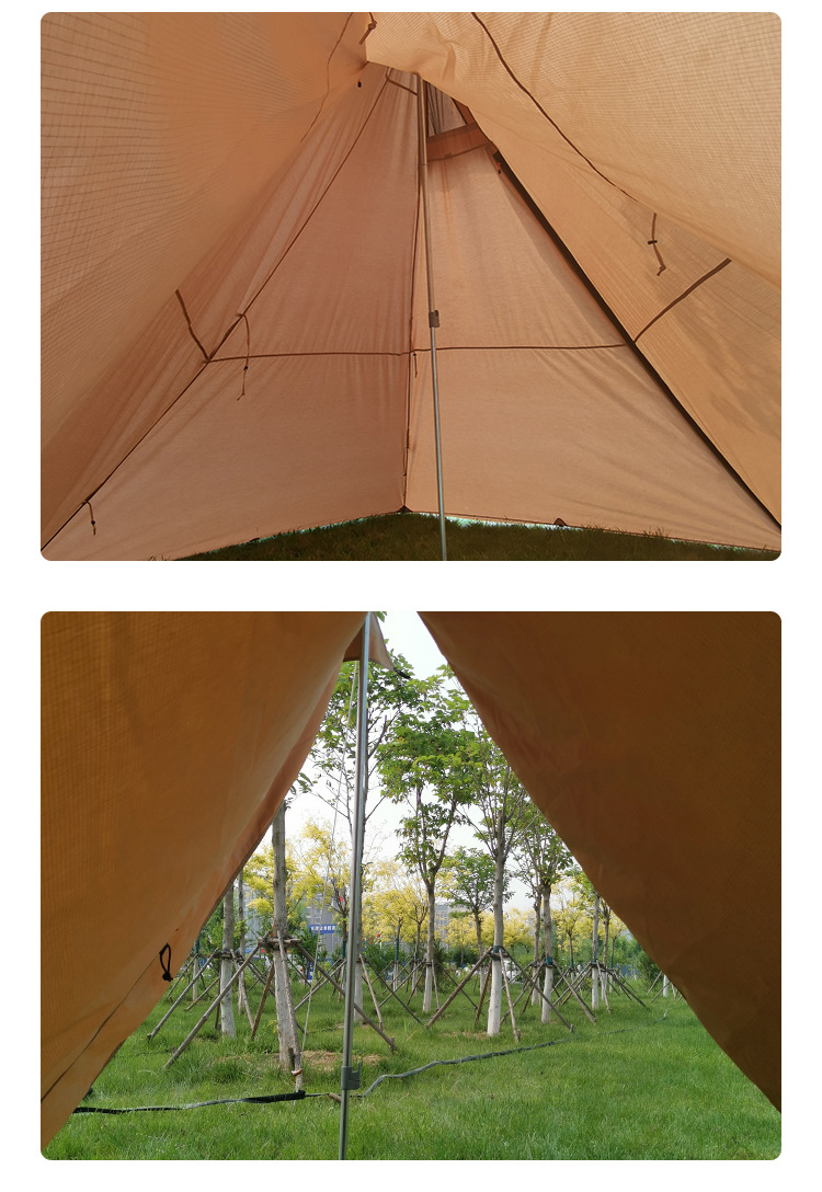 定制金字塔帐篷印第安尖顶野营帐篷日式露营帐篷快速支撑便携帐篷