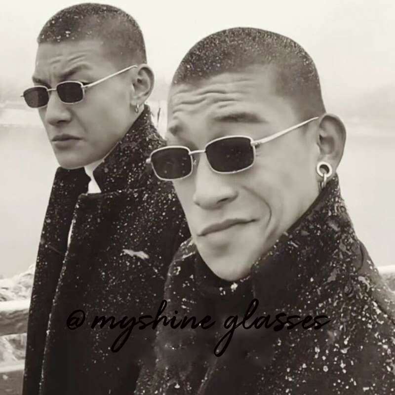 新款时尚小框方形太阳镜 抖音快手攀娘网红同款墨镜韩版太阳眼镜