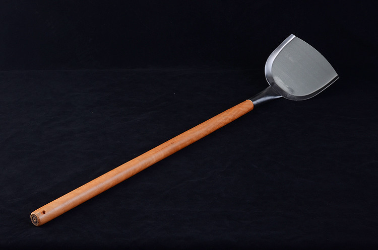 卢润大锅铲不锈钢大号炒菜食堂用老式单位学校特大长木柄大锅炉铲