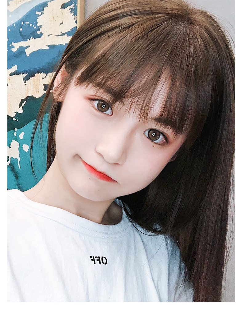 假发女假刘海 厚齐假发刘海自然真发隐形空气刘海 漫画刘海假发片