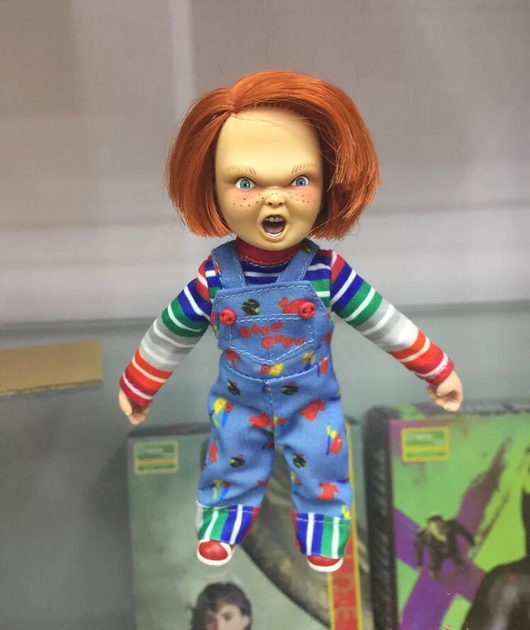 neca 鬼娃回魂 鬼娃恰奇 chucky 布衣植发可动手办人偶模型