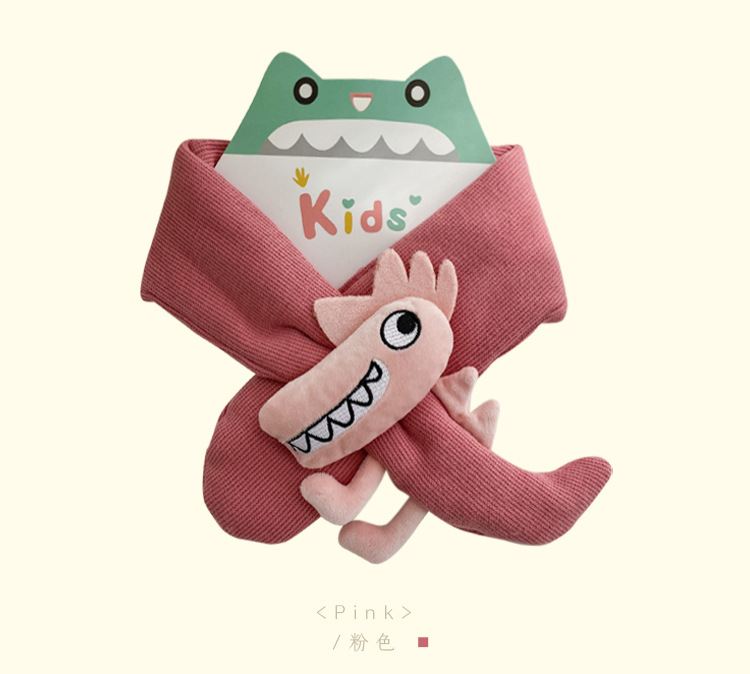 秋南儿童毛绒围巾冬季特价地摊团购实体夜市热卖宝宝卡通围脖冬