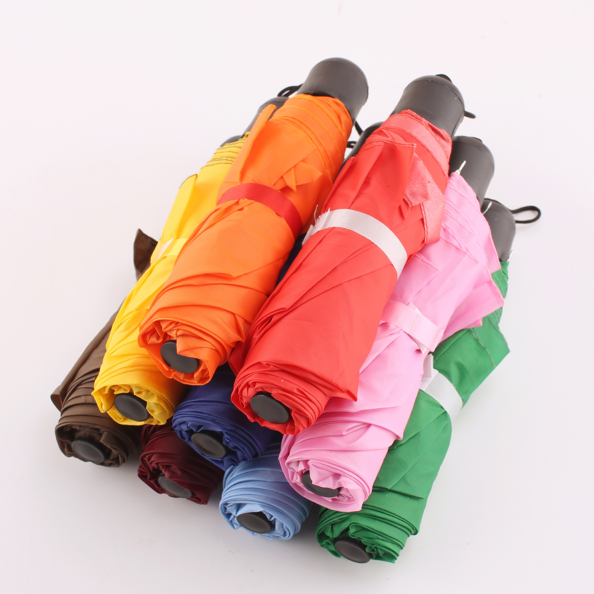 购批发清仓批发特价8情侣花色短柄雨伞 便携迷你折叠伞 雨伞厂