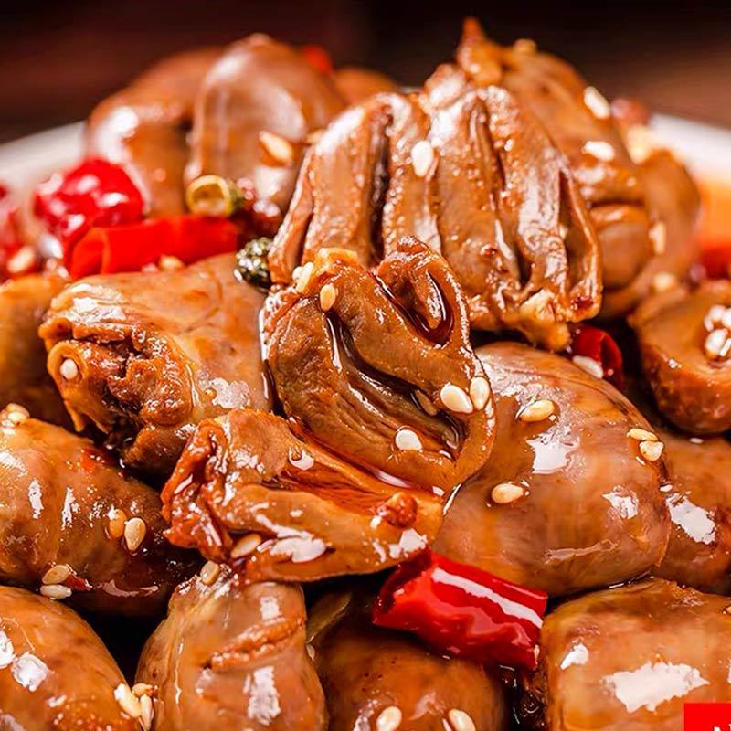 麻辣鸭心 网红零食抖音同款香辣卤味肉类熟食好吃的 四川特产100g