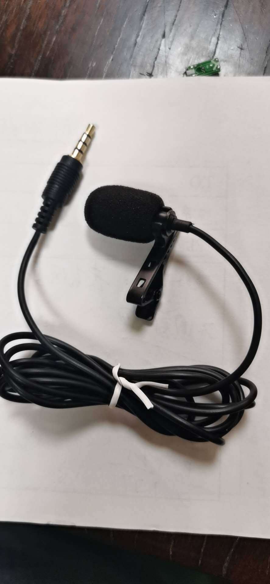 5mm领夹麦克风手机吃播直播vlog采访收音麦电脑录音迷你小话筒