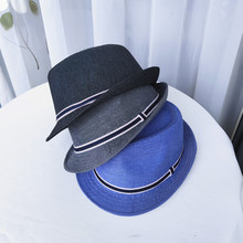 帽子男女通用春夏季牛仔布爵士帽时尚休闲遮阳帽百搭个性防晒帽潮