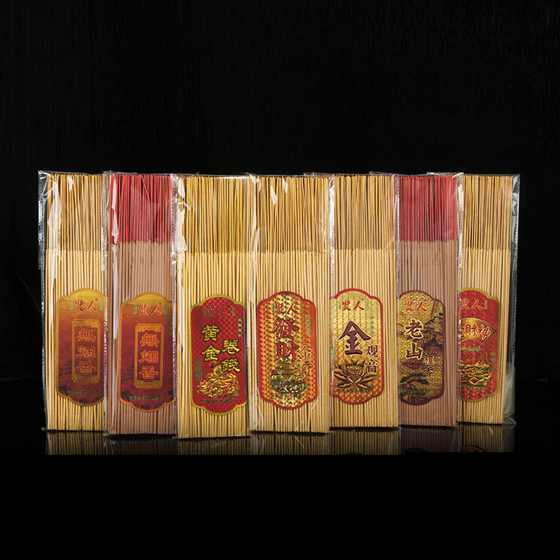 厂家供应袋装竹签香供佛香 老山檀香 艾草关公香香熏香32.5CM