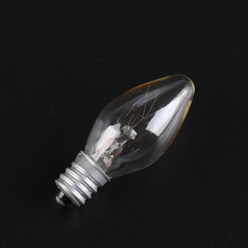 e12冰箱小灯泡 盐晶灯香薰灯小夜灯用发热钨丝灯泡 玻璃灯头