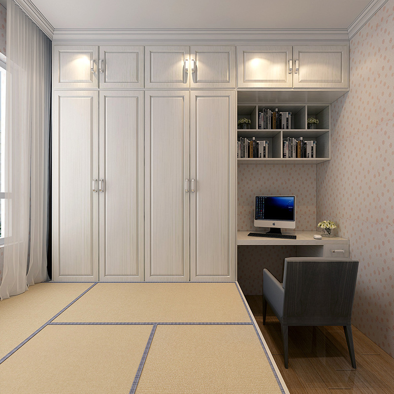 定制榻榻米书房踏踏米床带欧式衣柜整体定做飘窗柜儿童房柜