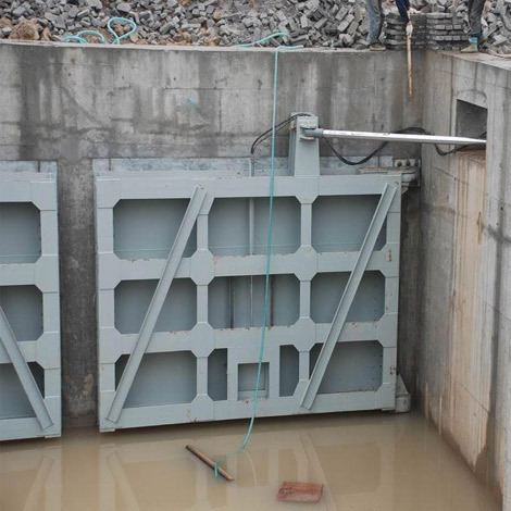 平面定轮钢闸门 定轮止水钢板闸门 拱形拦水闸 弧形面板拼接闸门