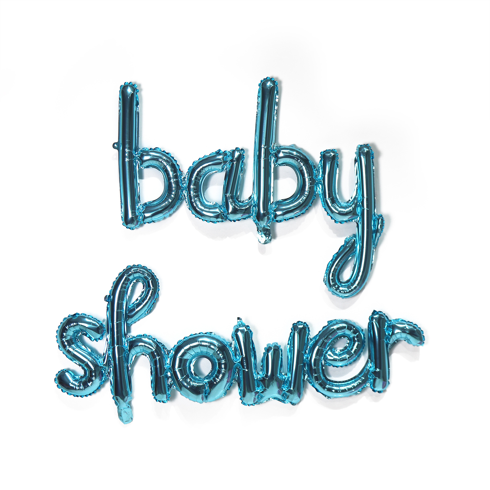连体baby shower小写字母气球 儿童生日派对装饰宝宝百天布置气球