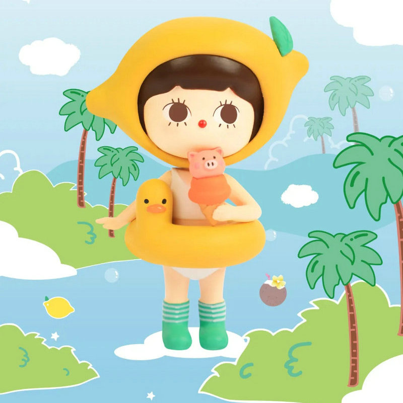 青壹坊bobbi-夏日么么茶系列系列盲盒惊喜盒手办娃娃搪胶公仔批发