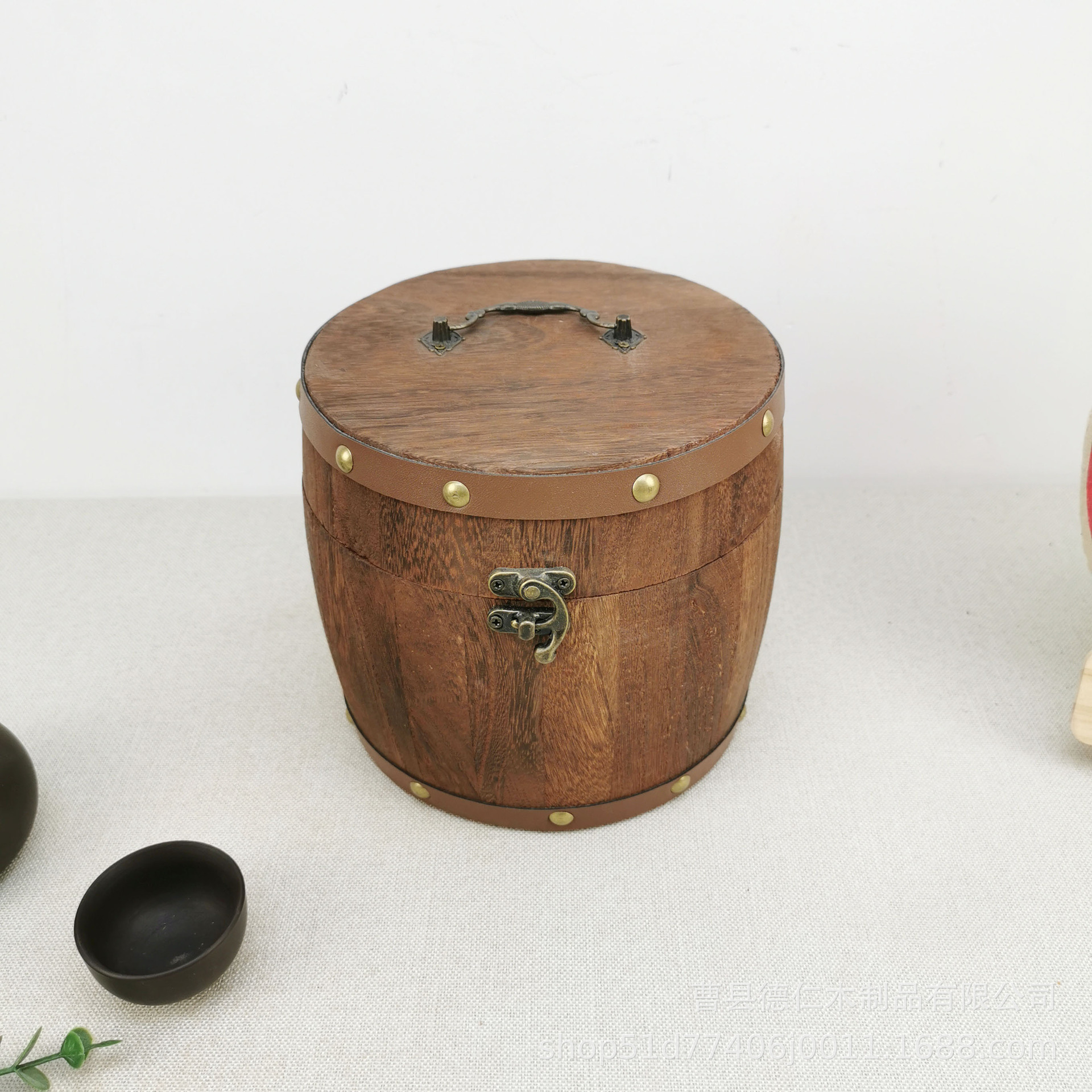 厂家供应定做复古木制茶叶桶茶叶罐木桶茶叶木盒包装小木桶