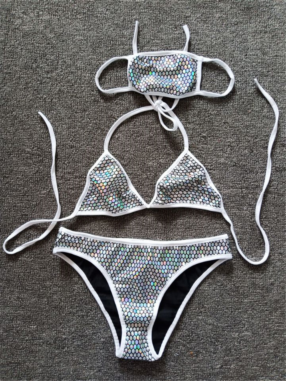 欧美夏季女装爆款海边绑带泳衣比基尼性感沙滩分体泳衣z1218