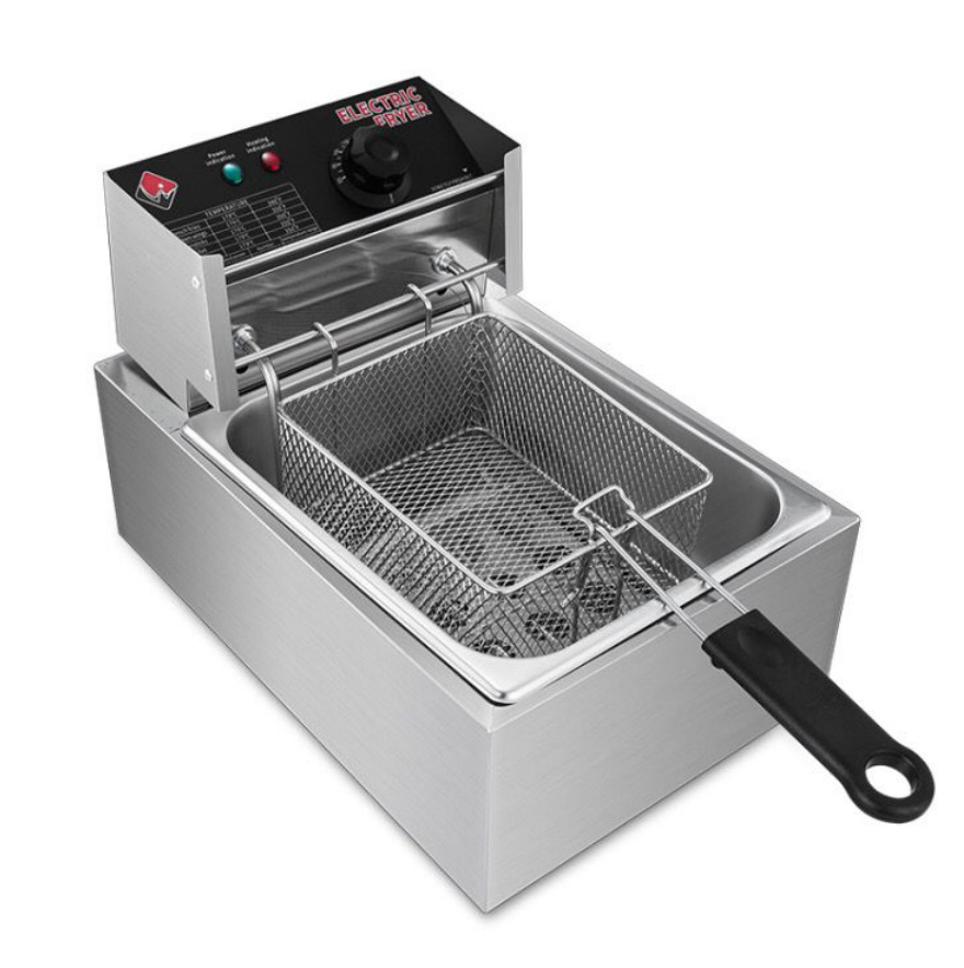 批发不锈钢电炸炉商用单缸双炉炸串大容量电炸锅家用油炸锅油条机