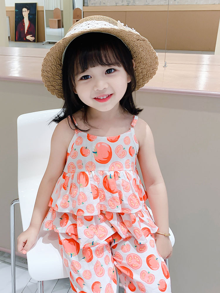 童装2020夏款儿童吊带套装服装两件套宝宝衣服婴儿幼儿潮湖州织里