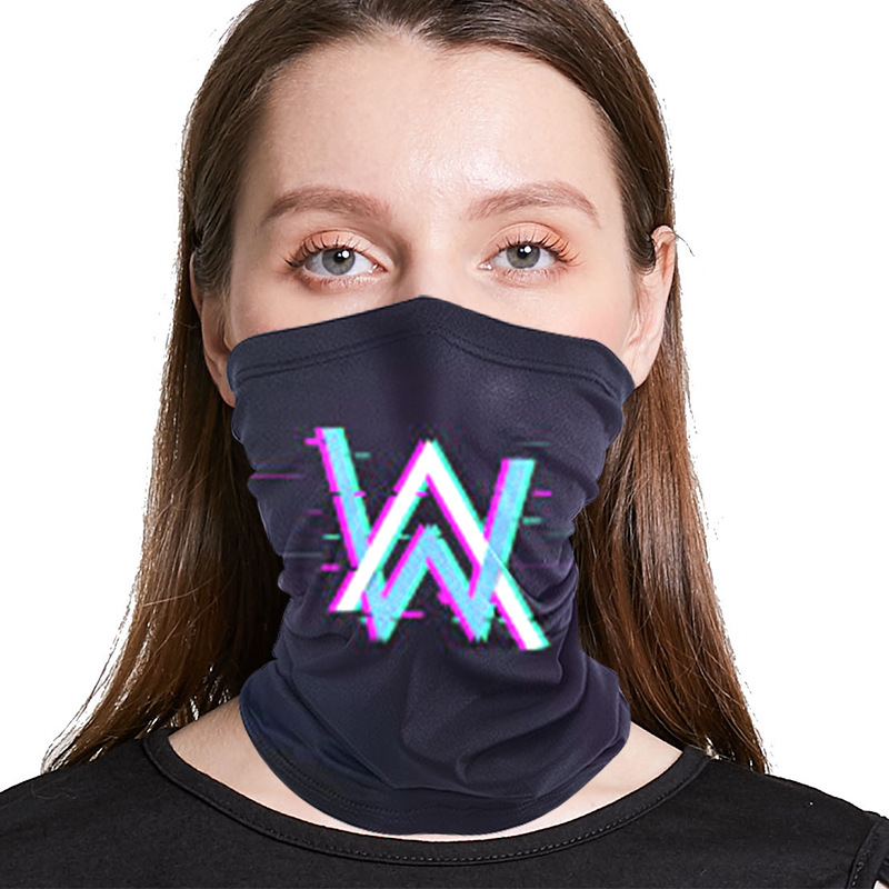 alan walker头巾百变户外防晒面罩艾伦沃克面巾男脖套魔术头巾女