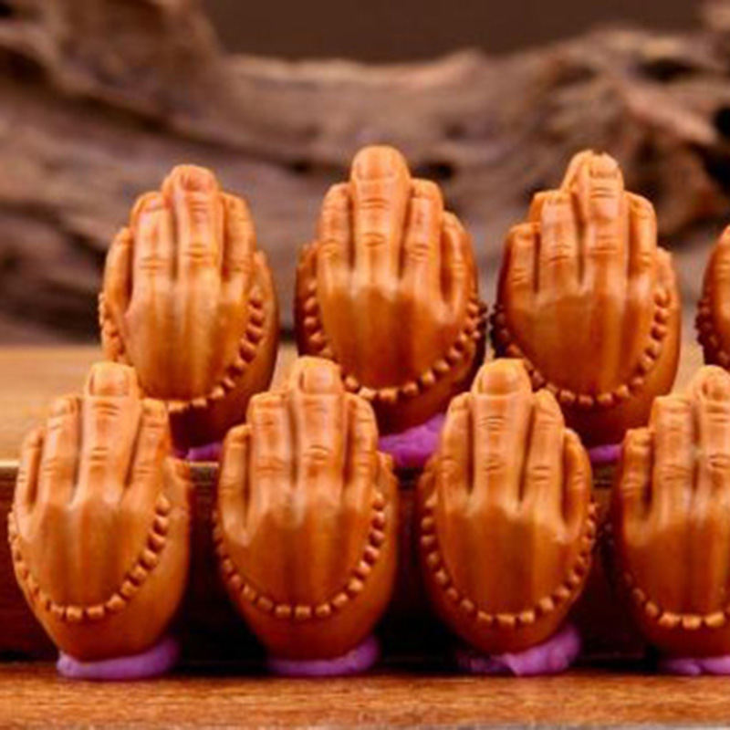 批发双手合十 佛手厂家直销 橄榄核雕刻 橄榄胡 手链手串 批发