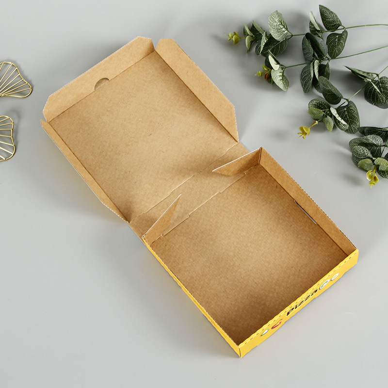 批发翻盖披萨盒定做外卖打包瓦楞盒一次性pizza包装盒定制印logo