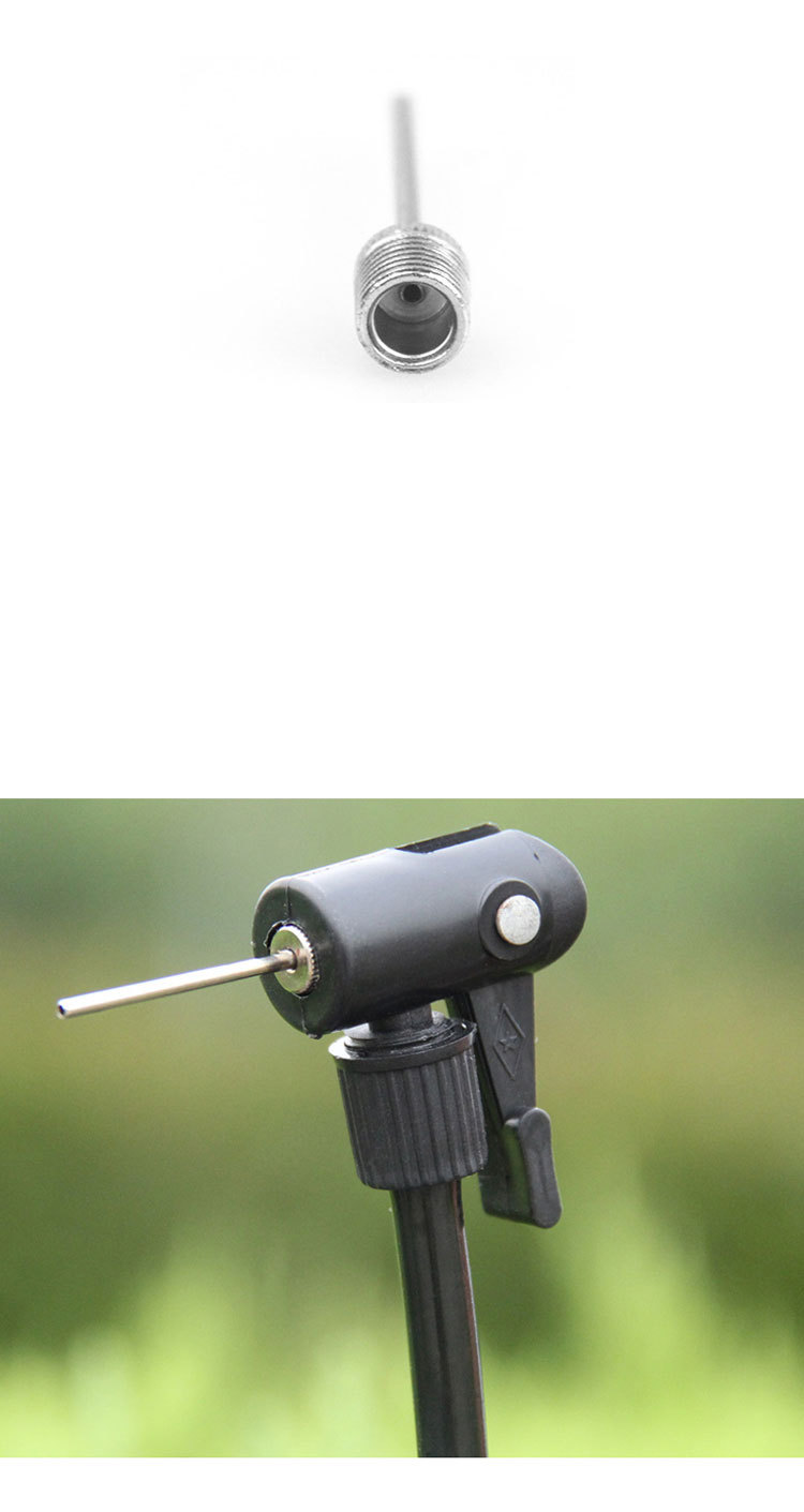 气针篮球足排球不锈钢气门针美式充气针打气筒金属球针【带侧孔】