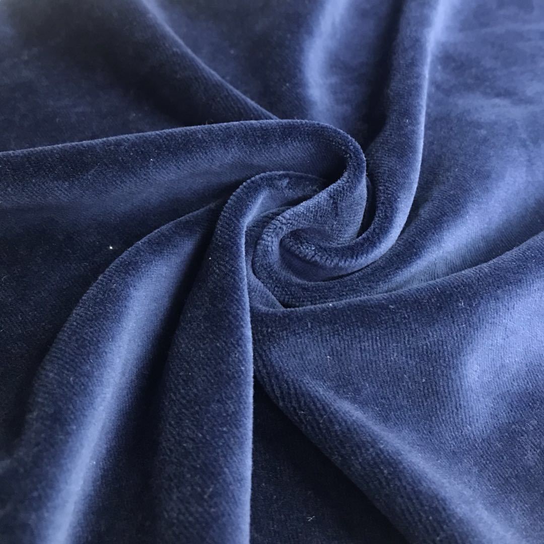 现货cvc天鹅绒80%棉20%涤 棉天鹅绒布料 家居服运动套装绒布面料