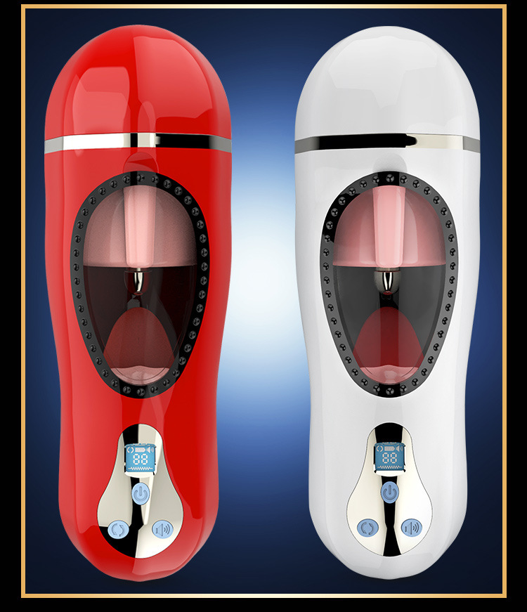 万乐夜战杯男用飞机杯智能加温舌舔深喉互动发音飞机杯男性自慰器