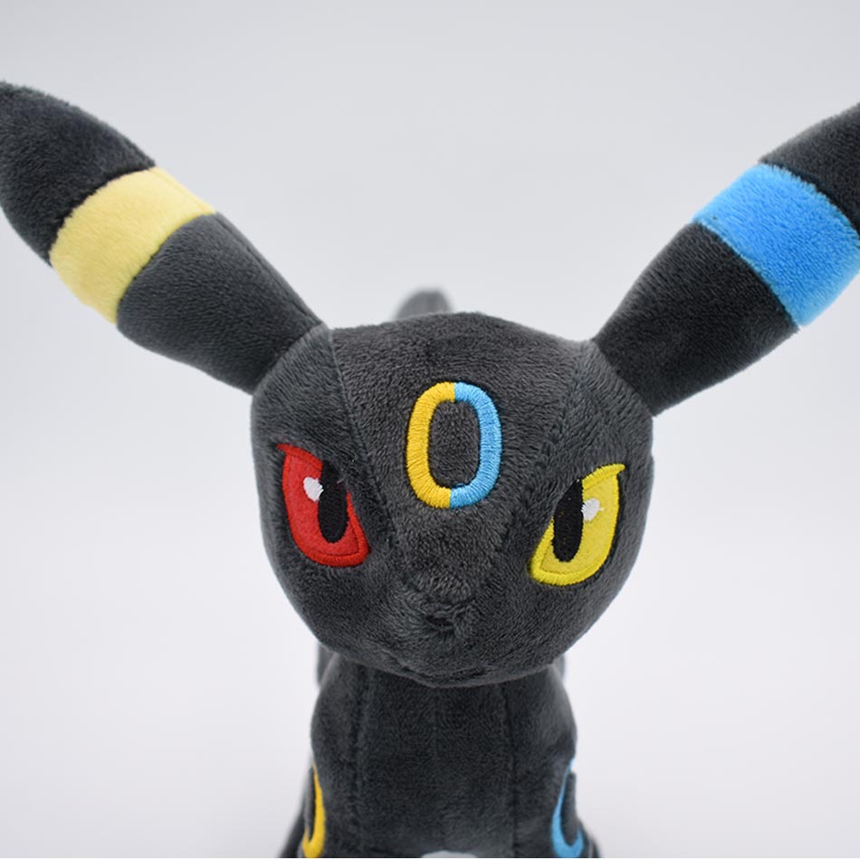 18cm 小号 站姿 双色 异色 月伊布 伊布 进化版 毛绒公仔 玩具