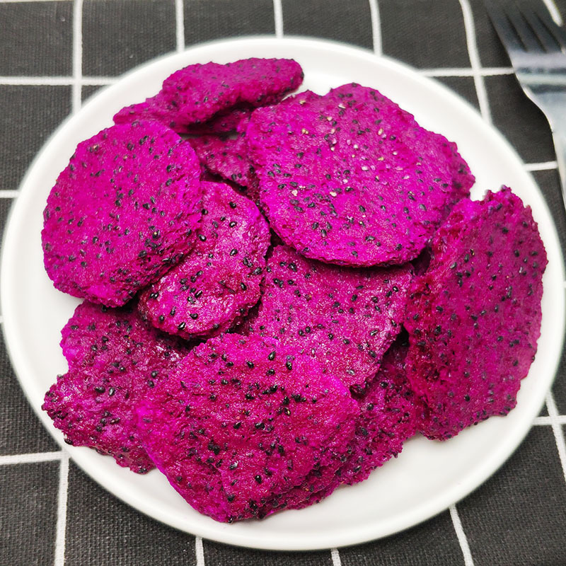 冻干红心火龙果脆冻干水果干脆片 散装零食红心火龙果脆片1kg/袋