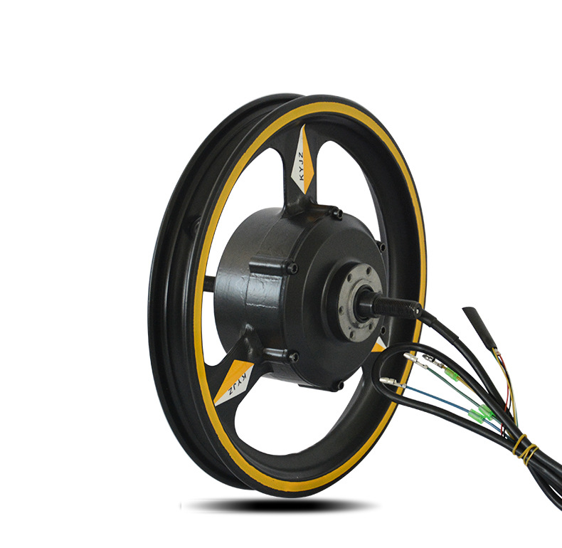 三刀高速电机 14寸镁合金折叠电动车轮毂电动车电机轮毂一体轮