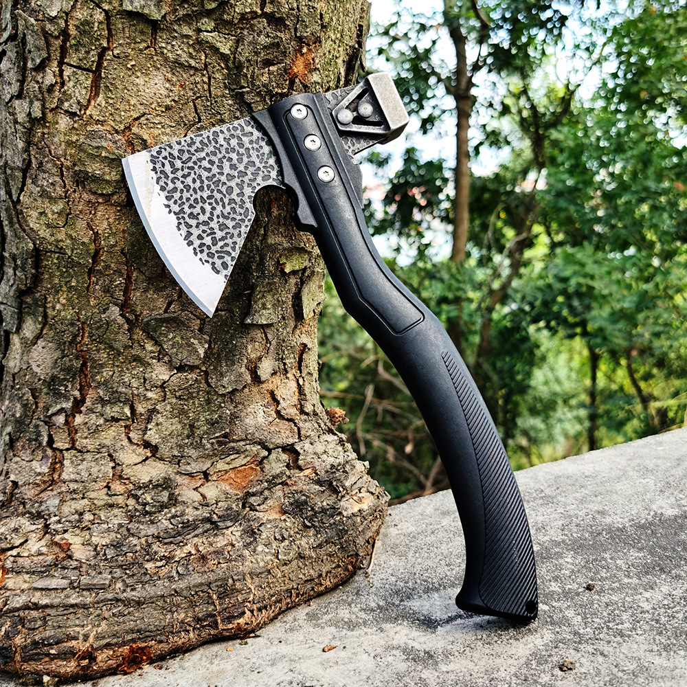 新款25cm消防小斧子户外便携式野营装备斧头野外伐木开山求生斧