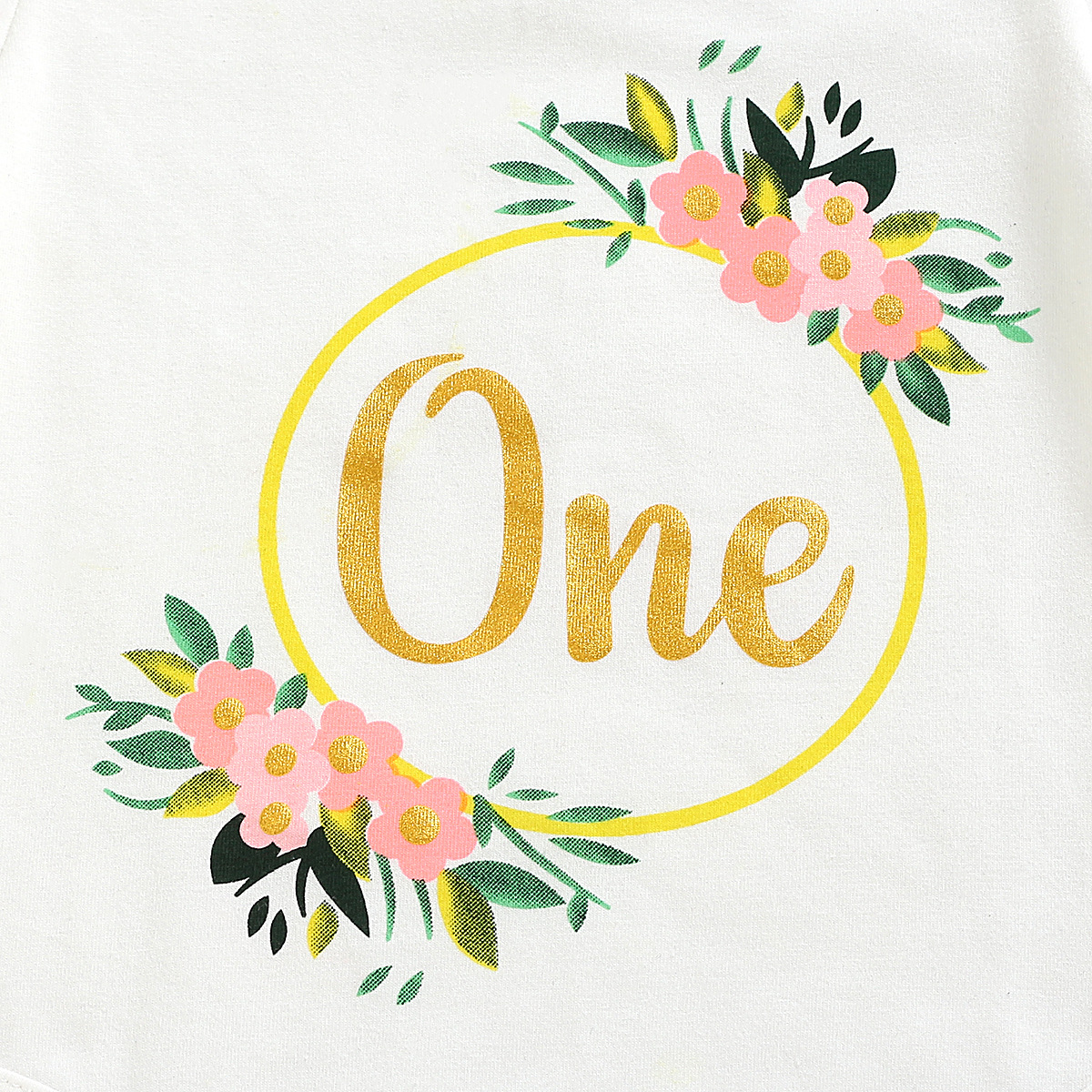 女童半身裙 2020新款婴童短袖碎花字母one哈衣 纯色网纱裙 公主裙