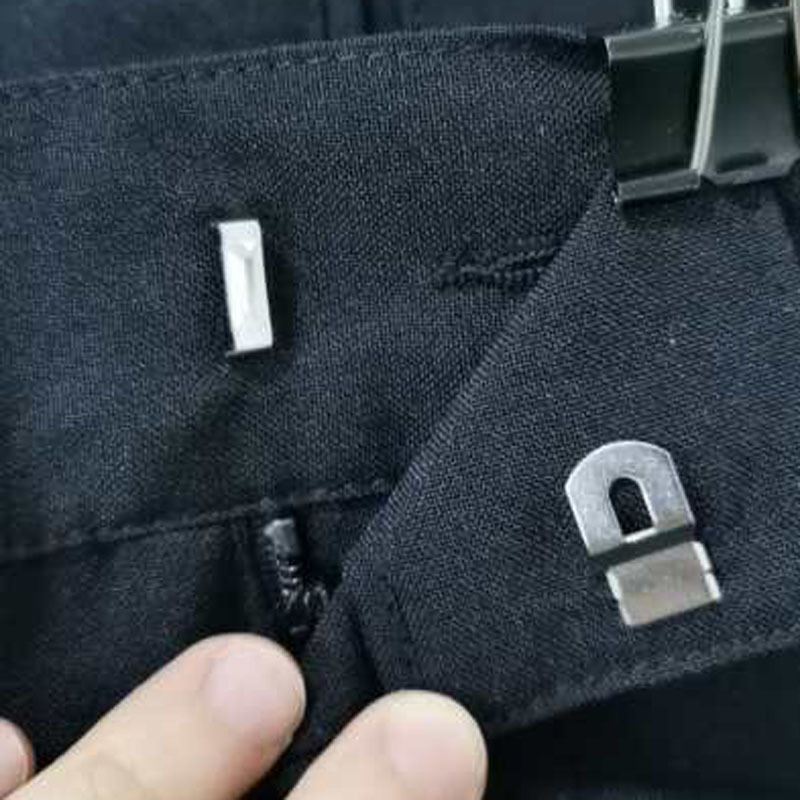 金属铜带爪裤钩 空心西裤扣 裤腰调节扣四件挂钩环保过检针四合扣