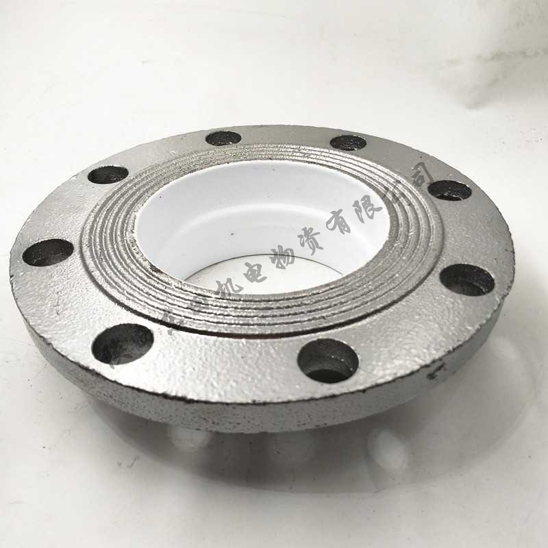 衬塑卡箍消防饮水钢卡 转换法兰滚槽银色硅胶刚性卡箍给水专用