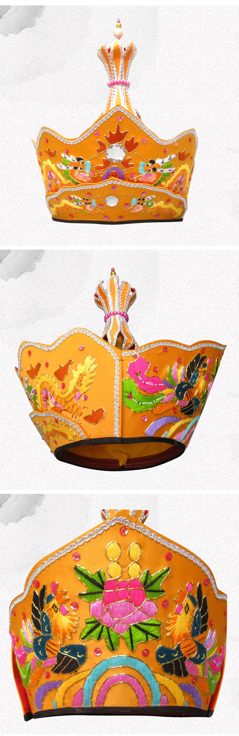 佛教佛具用品法会佛事焰口法师帽手工刺绣铁皮桶法师毗卢帽僧帽